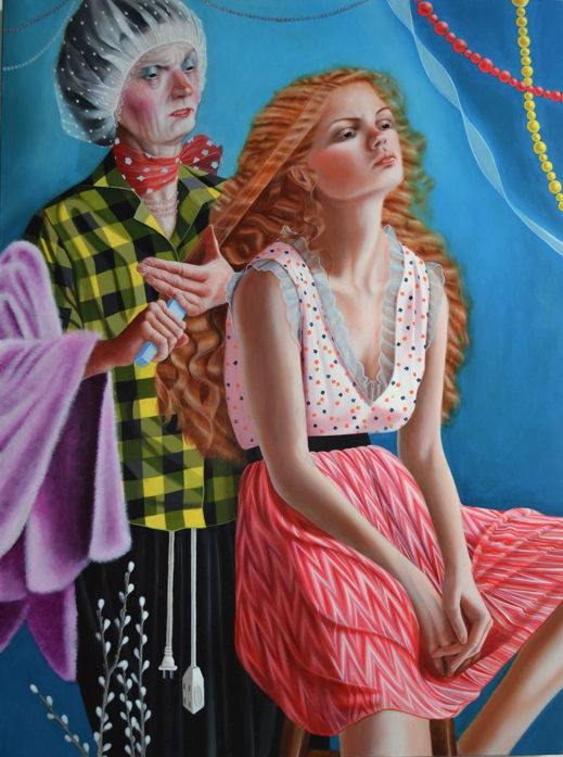 <h3>JOCELYN HOBBIE</h3>
						<h4><em>Party</em></h4>
						2011</br> 
						Oil on canvas</br>
						40 x 30 inches